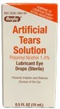 A bottle of artificial tears solution